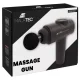 Malatec 00023642 masāžas pistole ar 8 uzgaļiem, melna