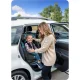 Autokrēsliņš Nukido Prestige Line 710101, 0-36 kg, Isofix, melns/zils