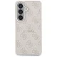 Vāciņš Guess 4G Embossed Ring MagSafe Samsung Galaxy S26+, rozā