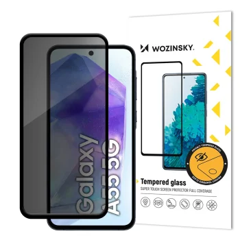 Samsung Galaxy A26 (SM-A266E/DS) Privātais Aizsargstikls uz Visu Ekrānu | Privacy Tempered Glass Fullscreen Protector