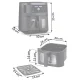 Berdsen BD-661 366100 karstā gaisa friteris 8L 1700W, melns