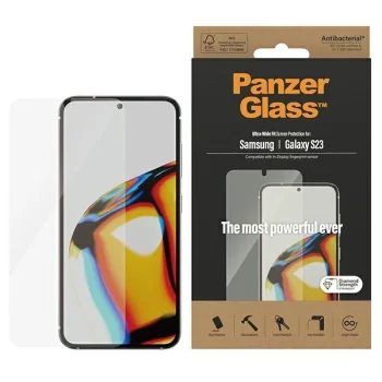 PanzerGlass Ultra-Wide Fit rūdīts stikls priekš Samsung Galaxy S23 | tempered glass for