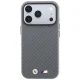 BMW M Carbon Metal Logo MagSafe vāciņš priekš iPhone 17 Pro / 18 Pro, pelēks