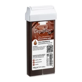 Depilācijas vasks kasetē Depilflax 100 Chocotherapy, 110 g