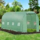 Dārza plēves siltumnīca 6x3x2 m, 18 m² ar cinkotu metāla karkasu un UV plēvi