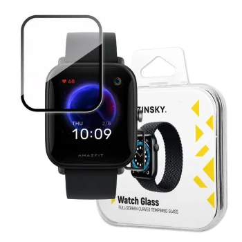 Hibrīda aizsargstikls Wozinsky Watch Glass priekš Xiaomi Amazfit Bip U, melns