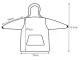 Silts hūdijs, džemperis-sega ar kapuci un kabatu, Melns | Oversized Warm Hoodie Sweatshirt Blanket for Men and Women