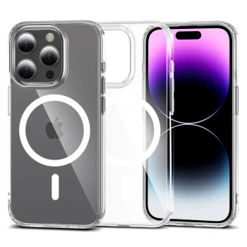 Tech-Protect iPhone 15 Pro vāciņš FlexAir Hybrid MagSafe, caurspīdīgs