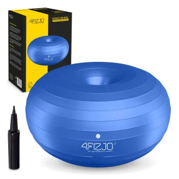 Vingrošanas bumba 4FIZJO Donut Air Ball, zila