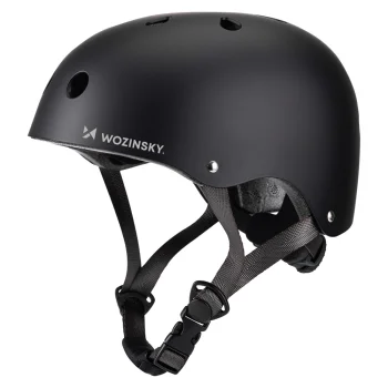 Wozinsky HT-38C S (48-52 cm) BMX un skrejriteņu ķivere, melna