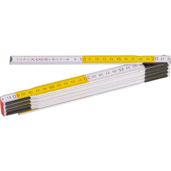 Saliekamais koka mērmērs Stanley 0-35-458, 2 m / 17 mm, balts