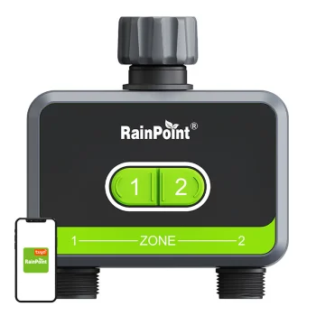 2 Zonu Viedais Laistīšanas Kontrolieris RainPoint HTV210B ar Centrmezglu