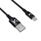 Wozinsky USB uz Micro USB kabelis, 2.4A, 1m, melns