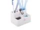 LED galda lampa ar organizatoru, 24 LED, balta
