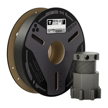 ELEGOO PETG-CF 3D printera kvēldiegs 0.5 kg, pelēks
