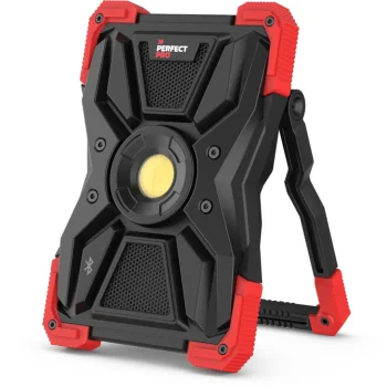 Perfectpro L-100 LED darba gaisma ar skaļruni, Sarkana/Melna