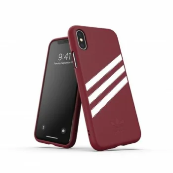 Adidas OR Molded PU Suede vāciņš Apple iPhone X / XS Burgundijas