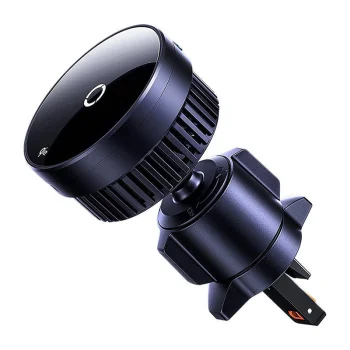 Baseus MagPro BS-CW04 magnētiskais auto turētājs ar Qi2 15W lādētāju, melns