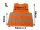 Atstarojošā veste augstas redzamības drošībai, L izmērs, oranža