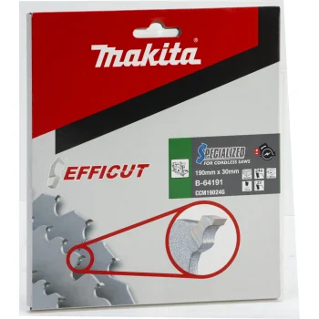 Makita EFFICUT B-64191 ripzāģa asmens koksnei 190x30 mm, 24T
