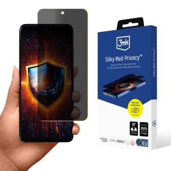 Ekrāna aizsargplēve 3mk Silky Matt Privacy Motorola Moto E15 ar privātuma filtru
