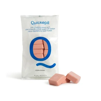 Quickepil Rose cietais depilācijas vasks bez sloksnēm, 1 kg