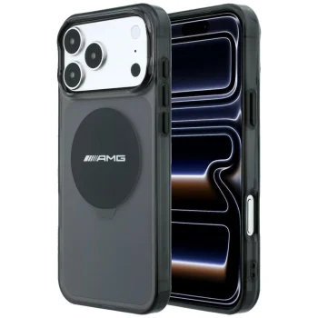 Mercedes AMG IML Bicolor Block MagSafe vāciņš priekš iPhone 18 Pro Max / 17 Pro Max, melns