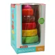 Attīstoša Rotaļlieta Tornis Piramīda Montesori Sensoriskā Mīkla, 7 elementi | Educational Pyramid Tower Sensory...