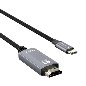 USB-C uz HDMI kabelis Wozinsky WCCH-01 4K 60Hz 1.8m, melns