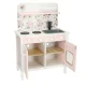 Bērnu koka virtuve MDF Lulilo FLoro ar traukiem 82cm, Rozā | Children\'s Wooden Kitchen