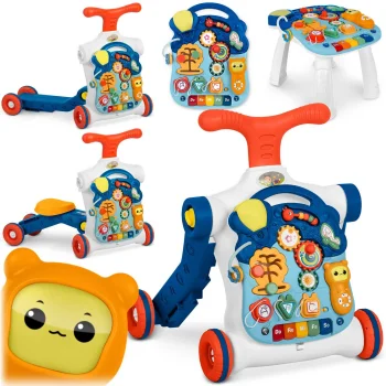 Ricokids 5-in-1 attīstošais staigulis un aktivitāšu galdiņš 781900, zils