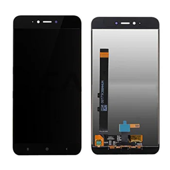 LCD ekrāns Xiaomi Redmi Note 5A ar skārienjutīgo stiklu un rāmi, melns
