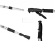 Skandināvu teleskopiskās nūjošanas staigāšanas nūjas 2gb komplekts, Sudraba | Anti-Shock Nordic Walking Pole...