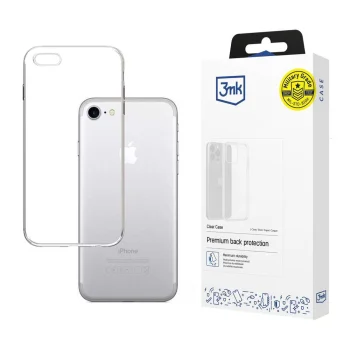 Apple iPhone 7 / 8 / SE (2020) (2022) 4.7" 3MK Clear Case Cover, Transparent | Caurspīdīgs Silikona Vāciņš...