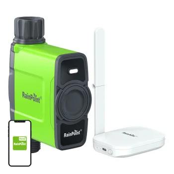 Laistīšanas kontrolieris RainPoint HTV145FRF+HWG023WBRF ar Wi-Fi vārteju, 1 zona