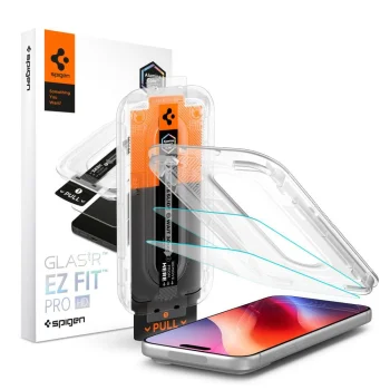 Aizsargstikls Spigen Glas.tR EZ Fit Pro AC priekš iPhone 16 Pro / 17 / 17 Pro / 18 Pro, 2 gab.