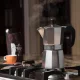 Espresso Itālijas Kafijas Kanna geizera tipa 150ml, Sudraba| Moka Pot Coffee Maker 3 Cup