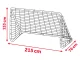 Neo-Sport Liela futbola vārti 215x153x76 cm + mērķēšanas paklājs