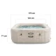 Intex 28446 PureSpa piepūšamais džakuzi 4 personām, 175x71 cm, bēšs