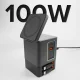 Sbs TEWIRMAG105W Power Dock 6-in-1 lādētājs ar MagSafe un USB-C kabeļiem 65W, Melns