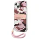 Guess Camo Strap vāciņš iPhone 13 mini rozā