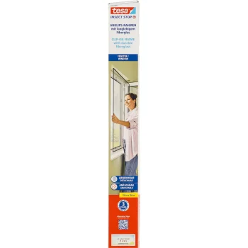 Pretmoskītu rāmis logiem tesa Insect Stop Clip-On 1,0 x 1,2 m, antracīts (55360)