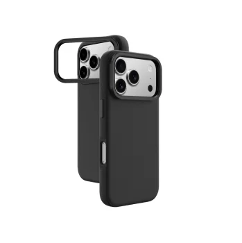 AmazingThing Glamour iPhone 17 Pro vāciņš ar statīvu un MagSafe, melns