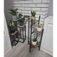 Ruhhy 00025627 3 Līmeņu Puķu Podu Statīvs 81cm Melns/Brūns