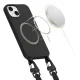 Tech-Protect iPhone 15 vāciņš MagNecklace MagSafe, melns