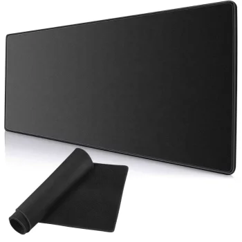 Spēļu peles un tastatūras paliktnis XL 80x30 cm, melns