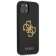 Guess GUHCP13SLS4GGBK Silicone 4G vāciņš iPhone 13 mini, melns