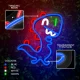 Forever Light JURASSIC BABY DINO LED Neona Lampa, Zila