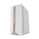 Darkflash DK151 datora korpuss ar 3 RGB ventilatoriem, balts