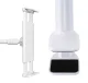 Telefona Galda Turētājs ar Klipsi un Lokanu Kāju, Balts | Flexible Phone Desktop Clamp Holder